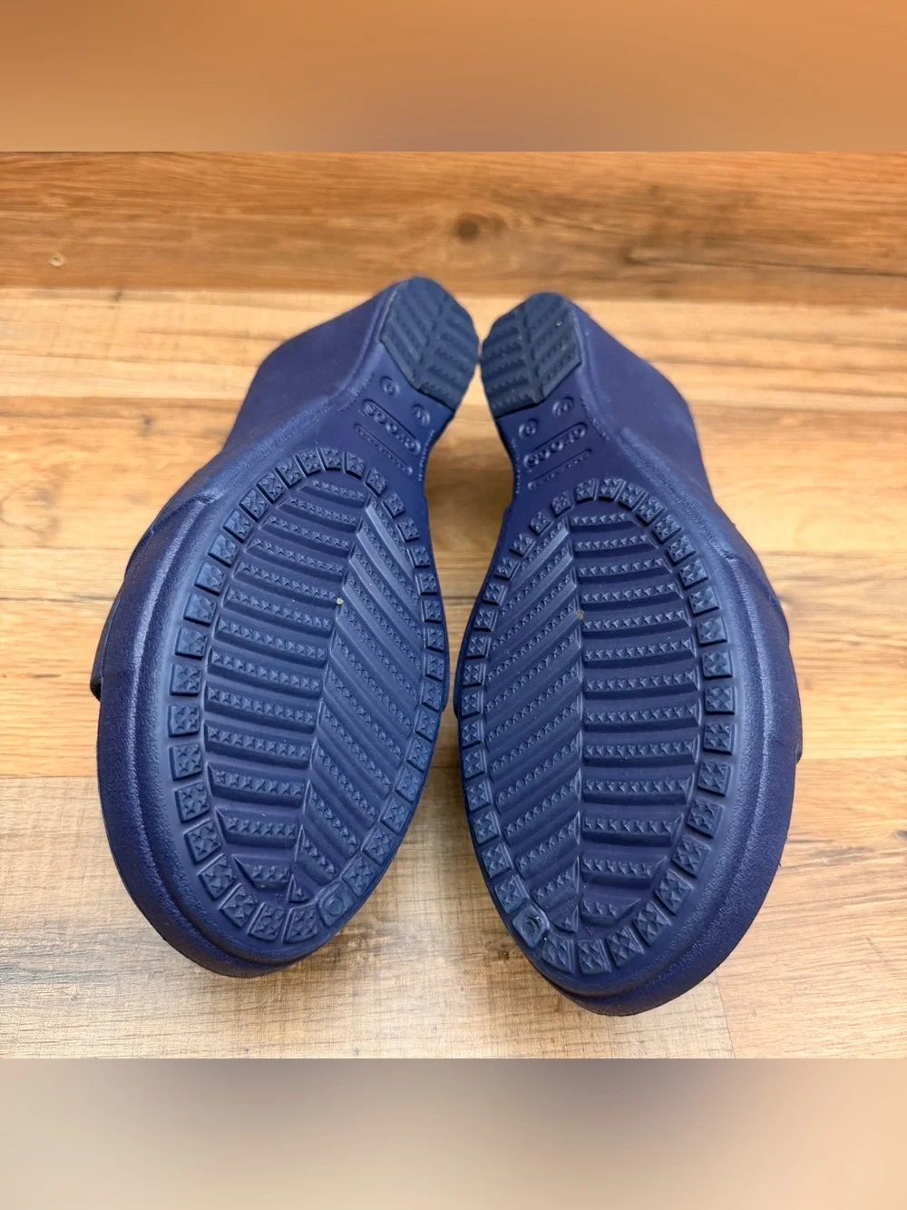 Crocs Women's size 9 Blue Wedge Slide Sandals